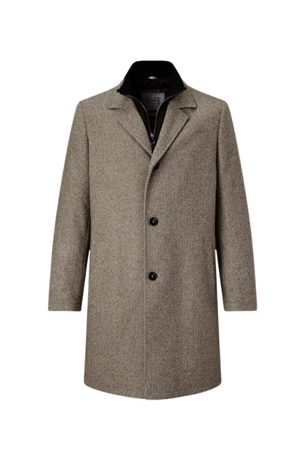 S4 Wool Mix Regular Fit Edison Coat