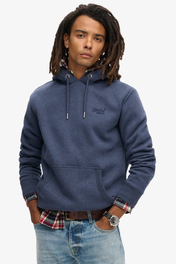 Superdry Essential Logo Hoodie Navy Marl