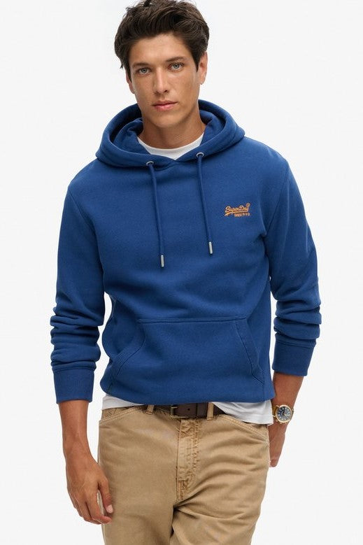 Superdry Essential Logo Hoodie Pilot Blue