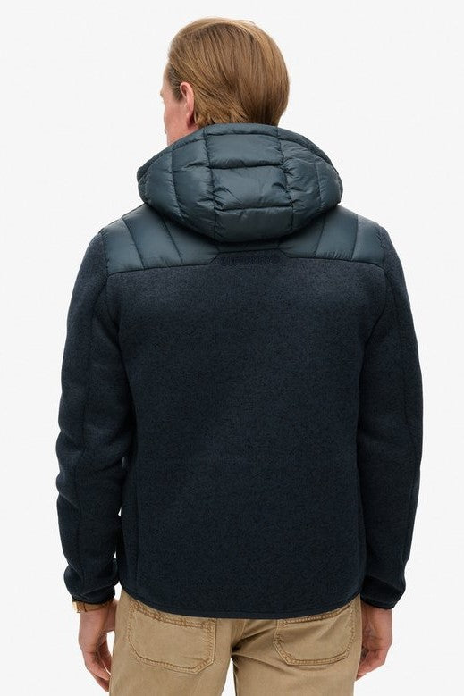 Superdry Hooded Knit Storm Hybrid Jacket