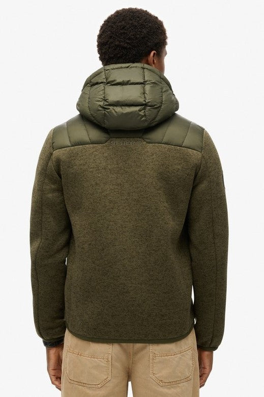 Superdry Hooded Knit Storm Hybrid Jacket