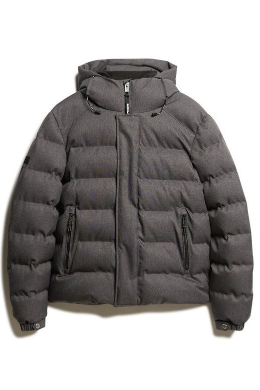 Superdry Hooded Tweed Puffer Jacket