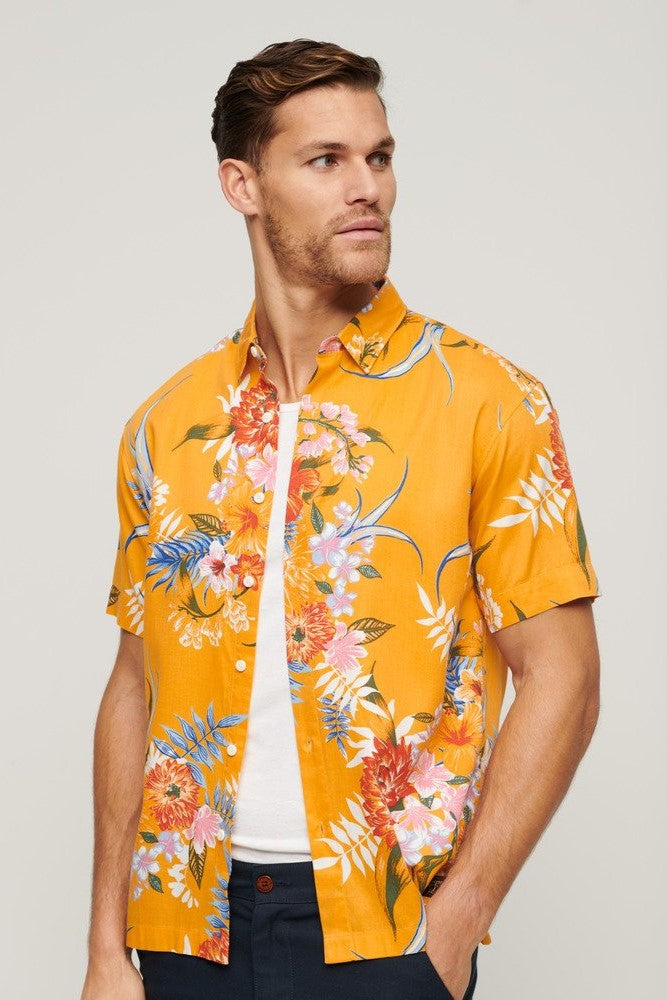 SuperdrySS24_Hawaiian_Shirt_Yellow