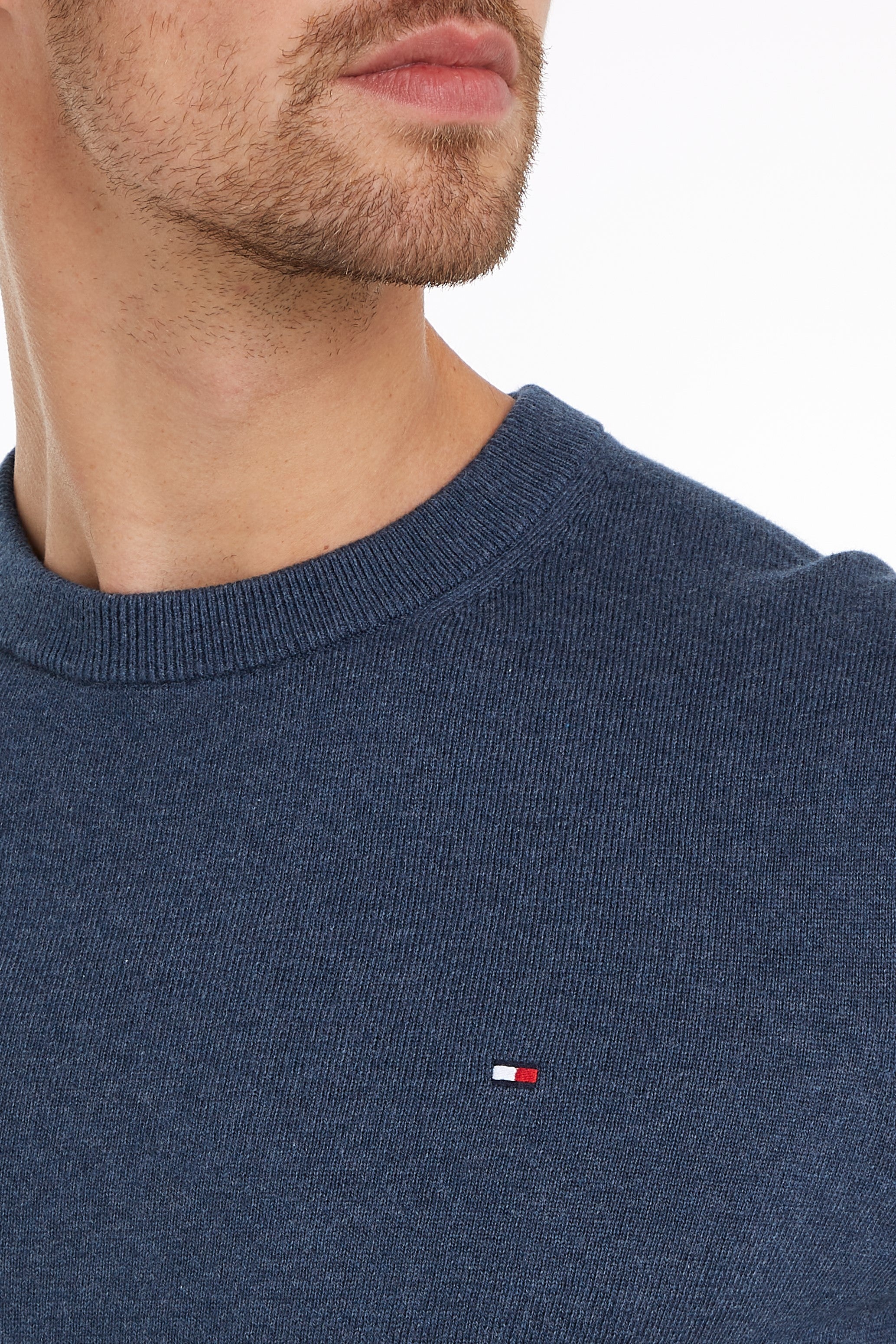 Tommy Hilfiger Cotton Cashmere Crew Neck Jumper