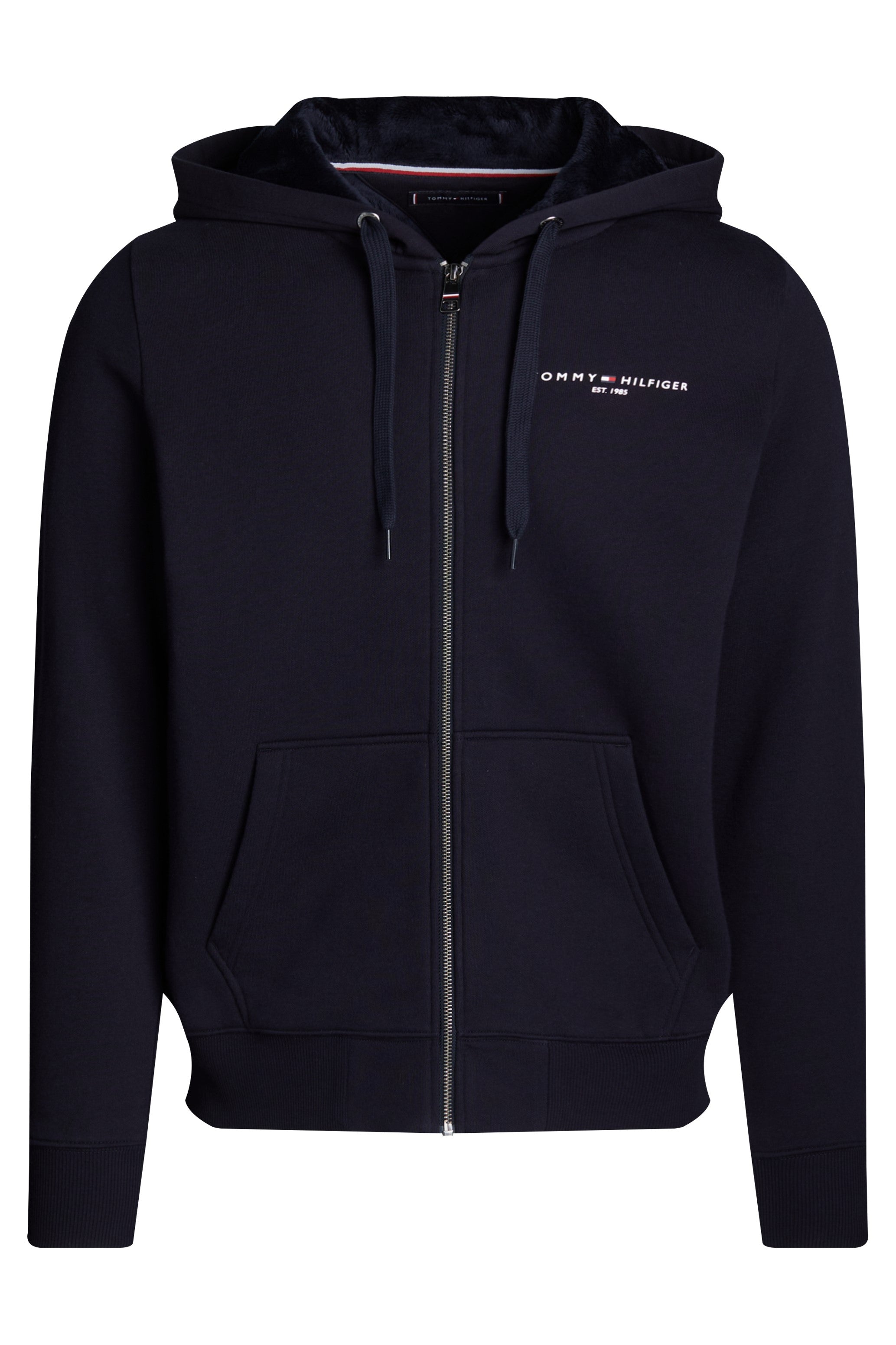 Tommy Hilfiger Faux Fur Lined Zip-Thru Hoodie