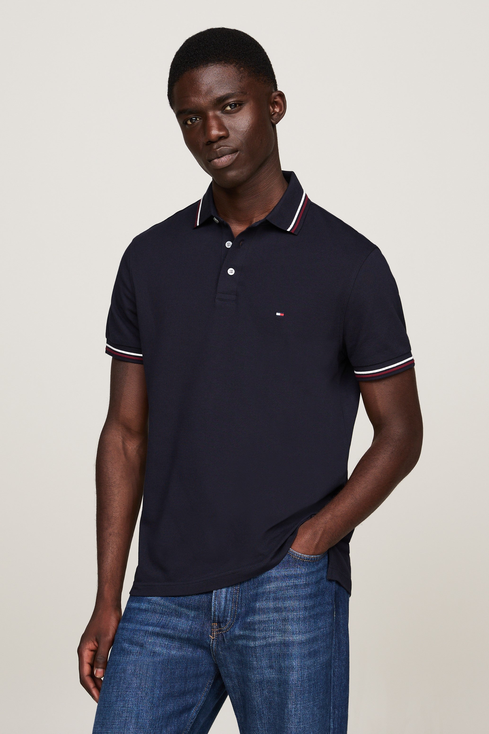 Tommy Hilfiger Tipped Slim Fit Polo Shirt