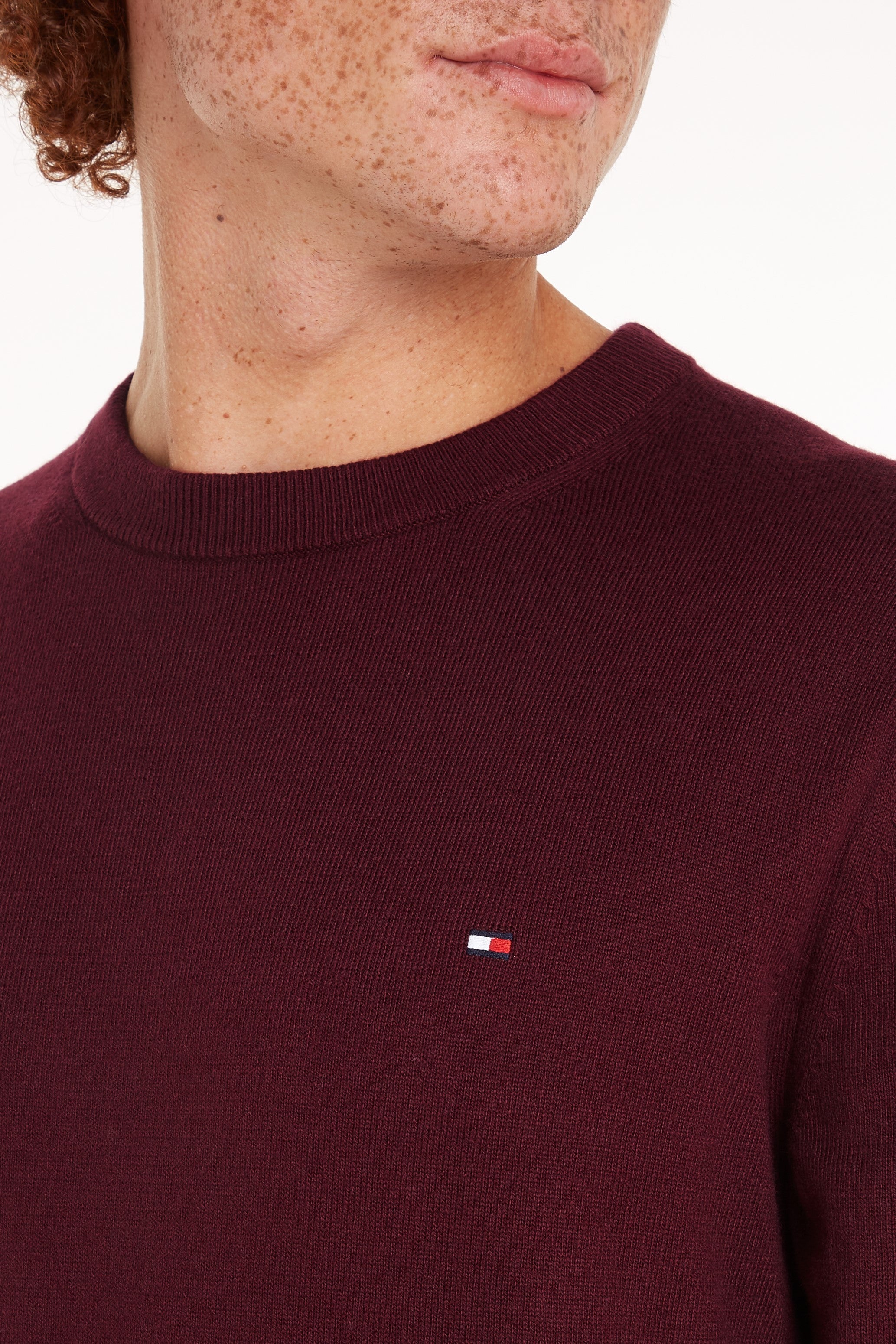 Tommy Hilfiger Cotton Cashmere Crew Neck Jumper