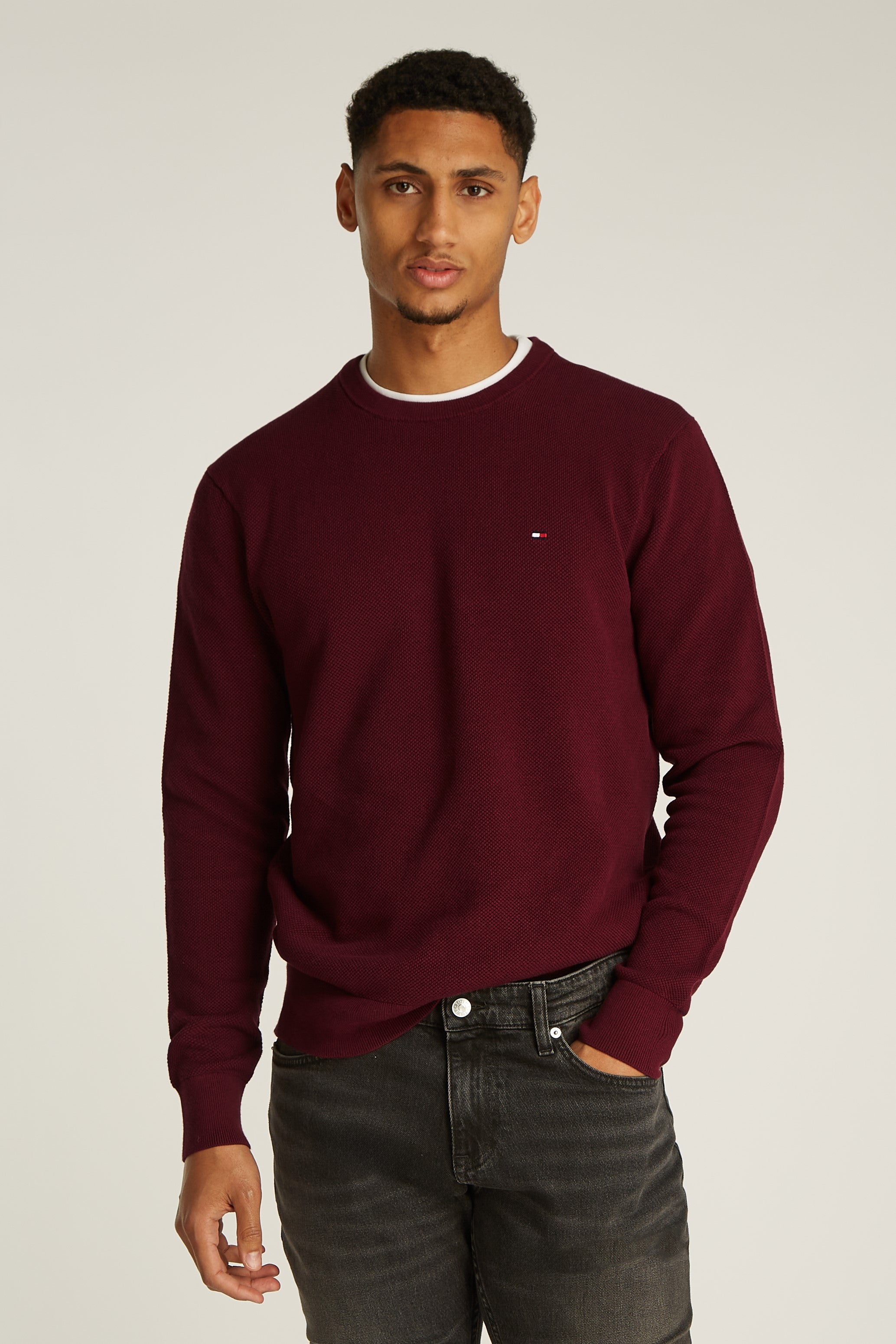 Tommy Hilfiger Essential Structure Crew Neck Knit Sweater