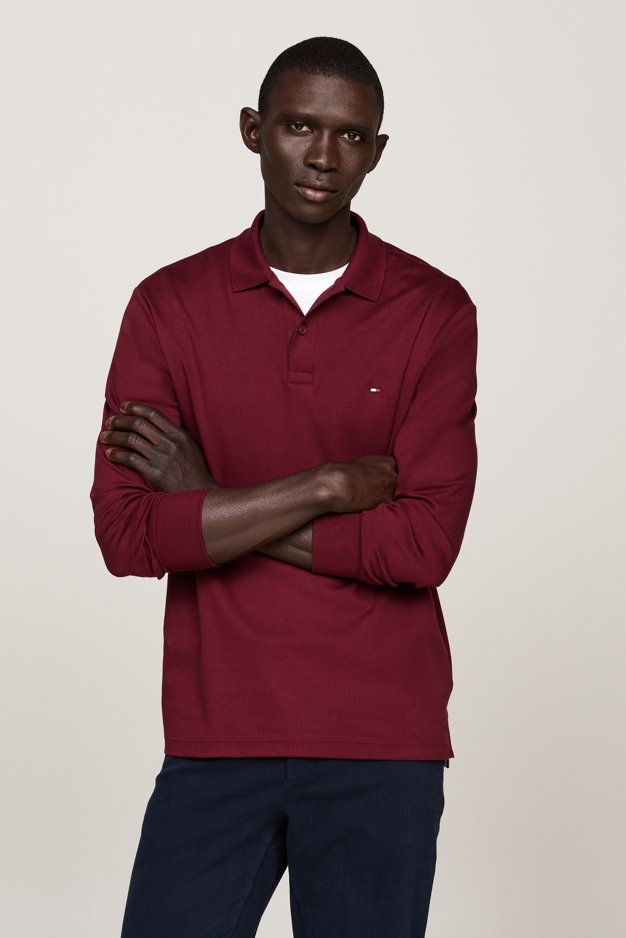 Tommy Hilfiger Long Sleeve Cotton Regular Polo Shirt