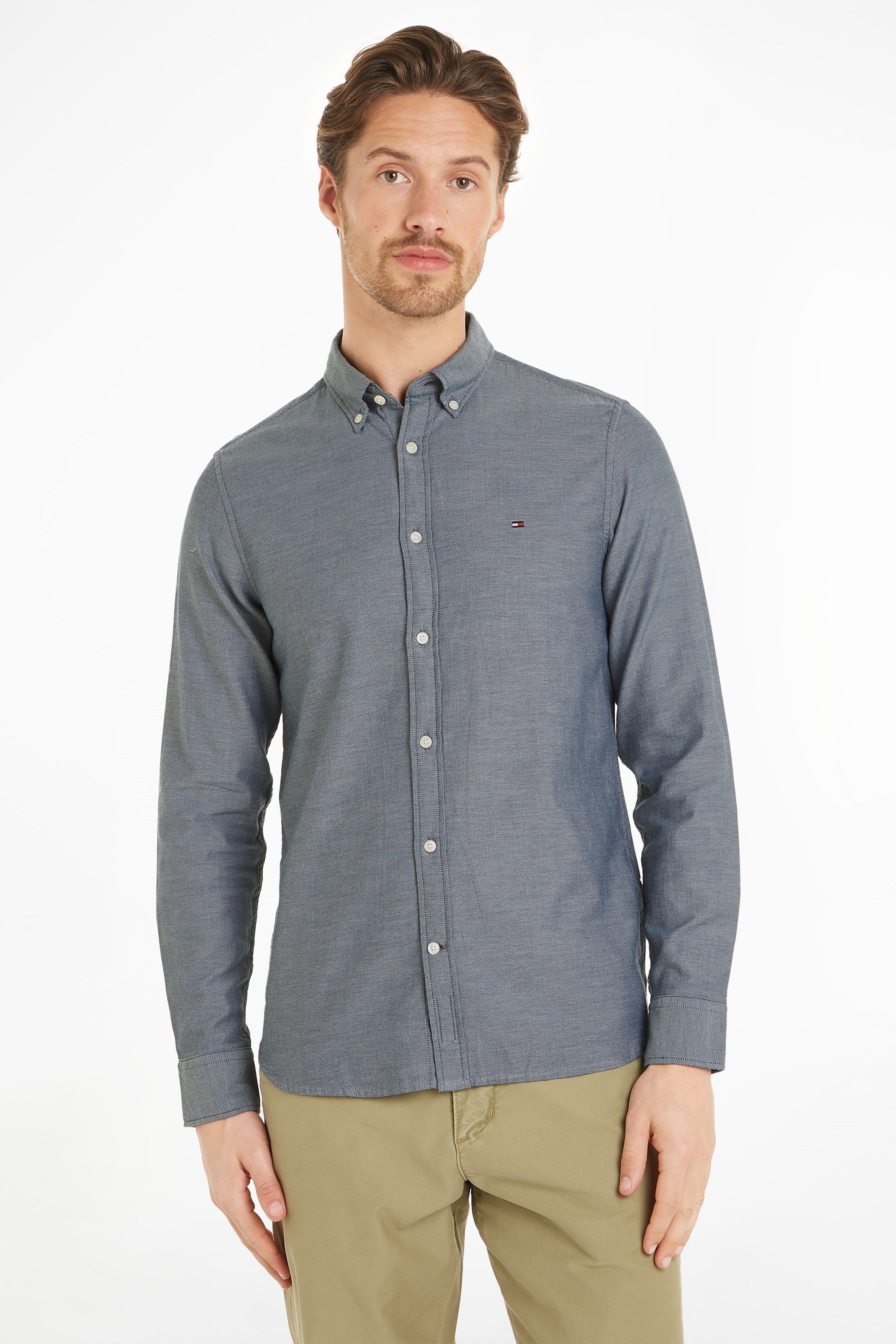 Tommy Hilfiger Slim Fit Flex Dobby Shirt Cyw