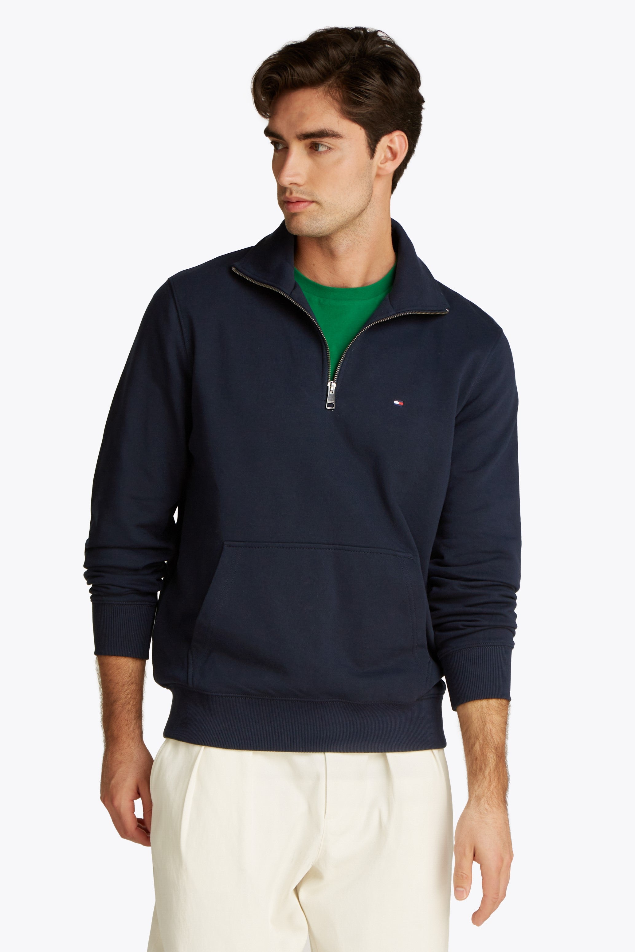 Tommy Hilfiger Essential Terry Cotton 1/4 Zip Sweatshirt