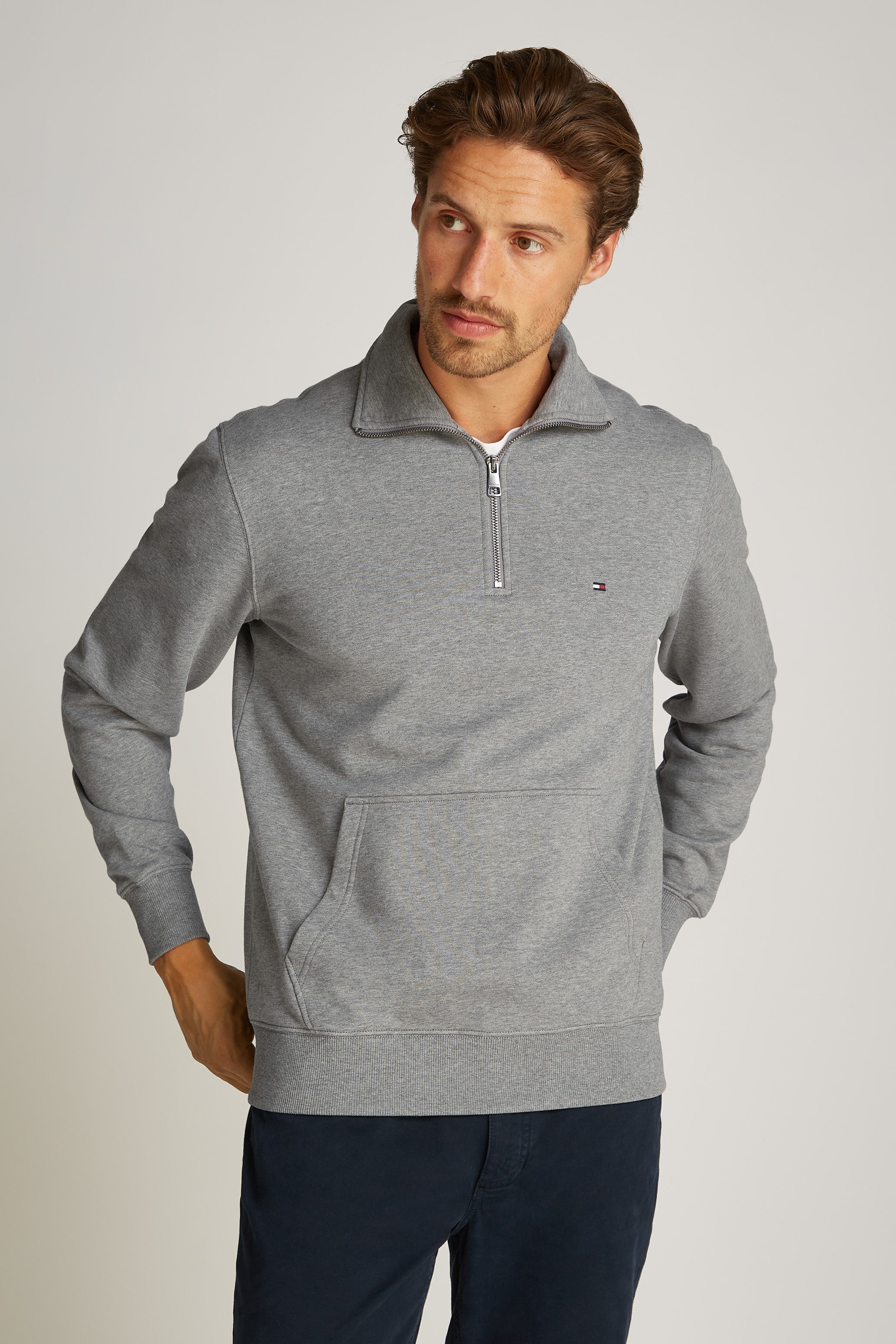 Tommy Hilfiger Essential Terry Cotton 1/4 Zip Sweatshirt