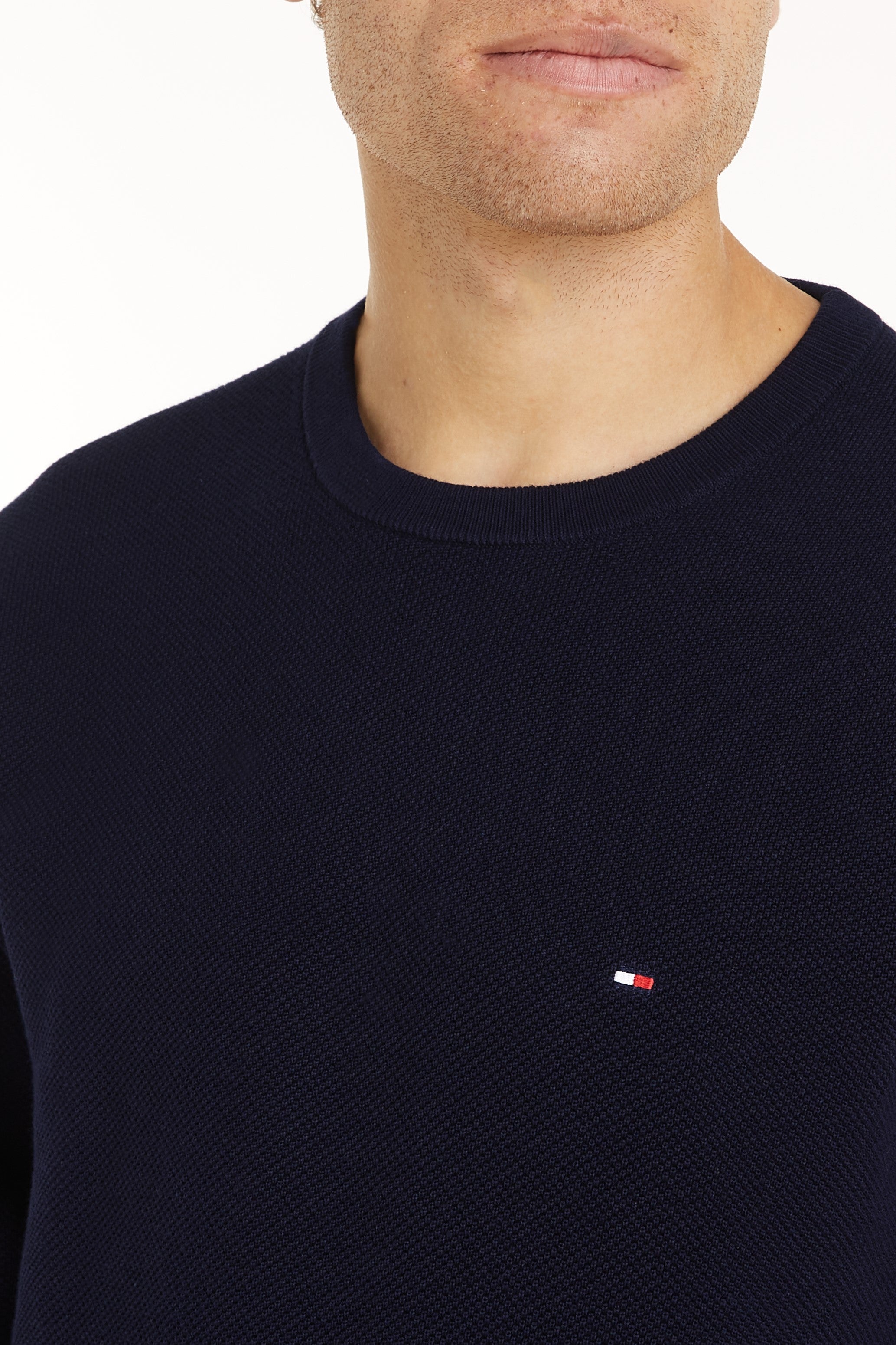 Tommy Hilfiger Essential Structure Crew Neck Knit Sweater