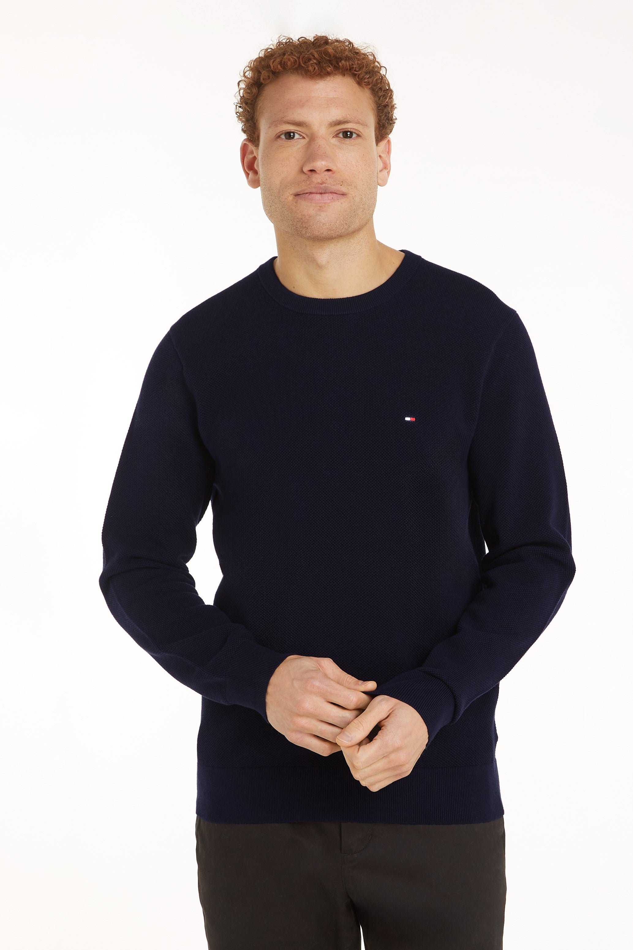 Tommy Hilfiger Essential Structure Crew Neck Knit Sweater