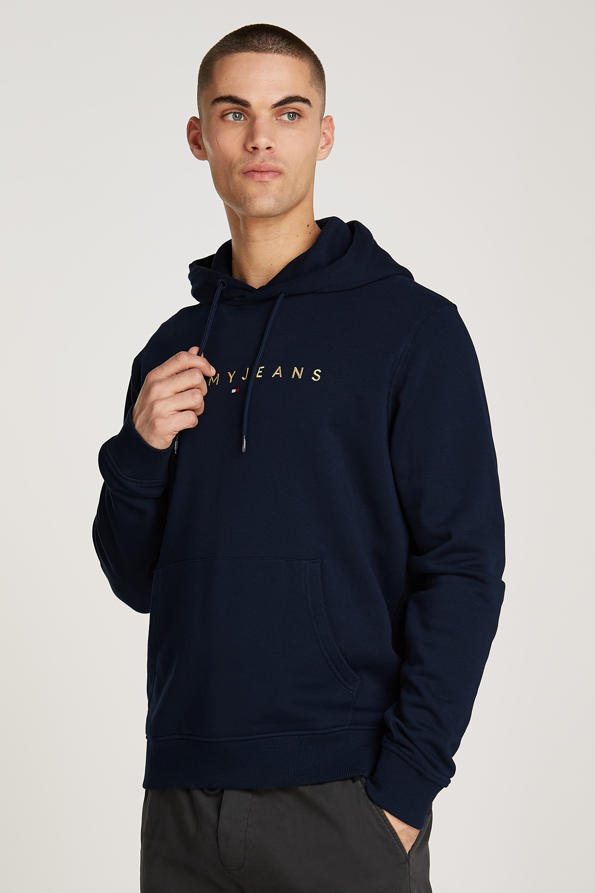 Tommy Jeans Linear Gold Logo Hoodie