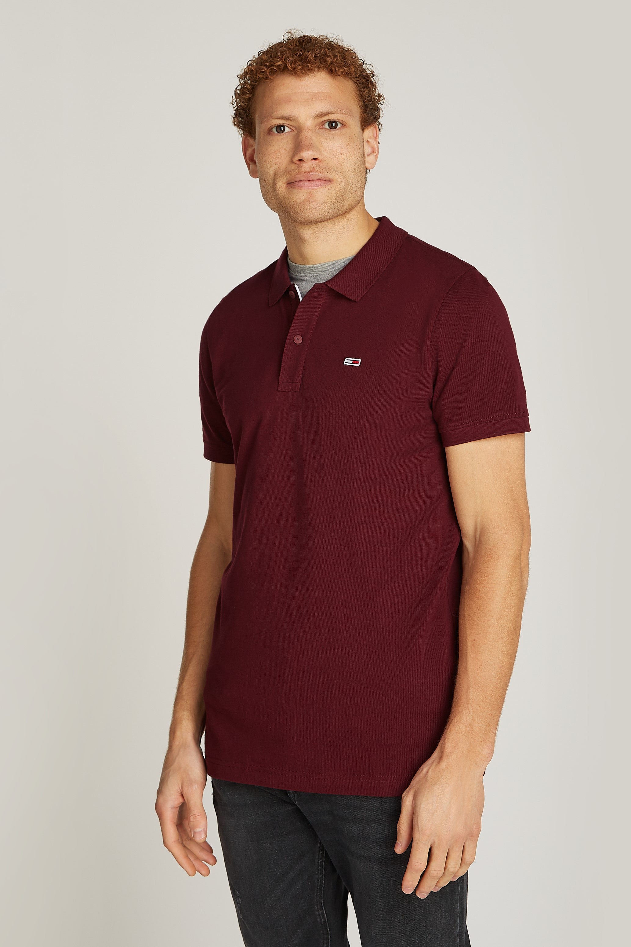 Tommy Jeans Slim Placket Polo Shirt