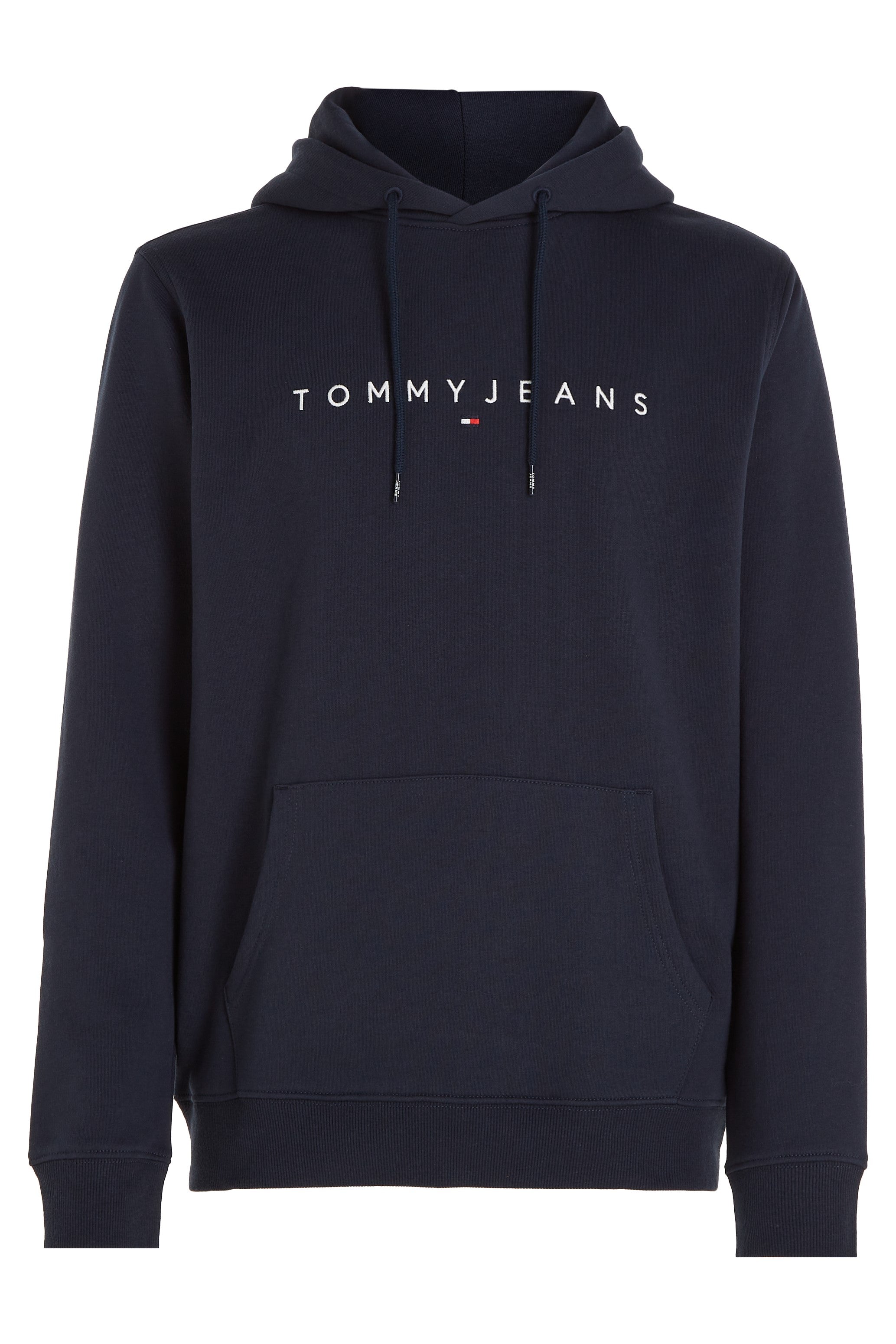 Tommy Jeans Regular Linear Logo Hoodie Navy