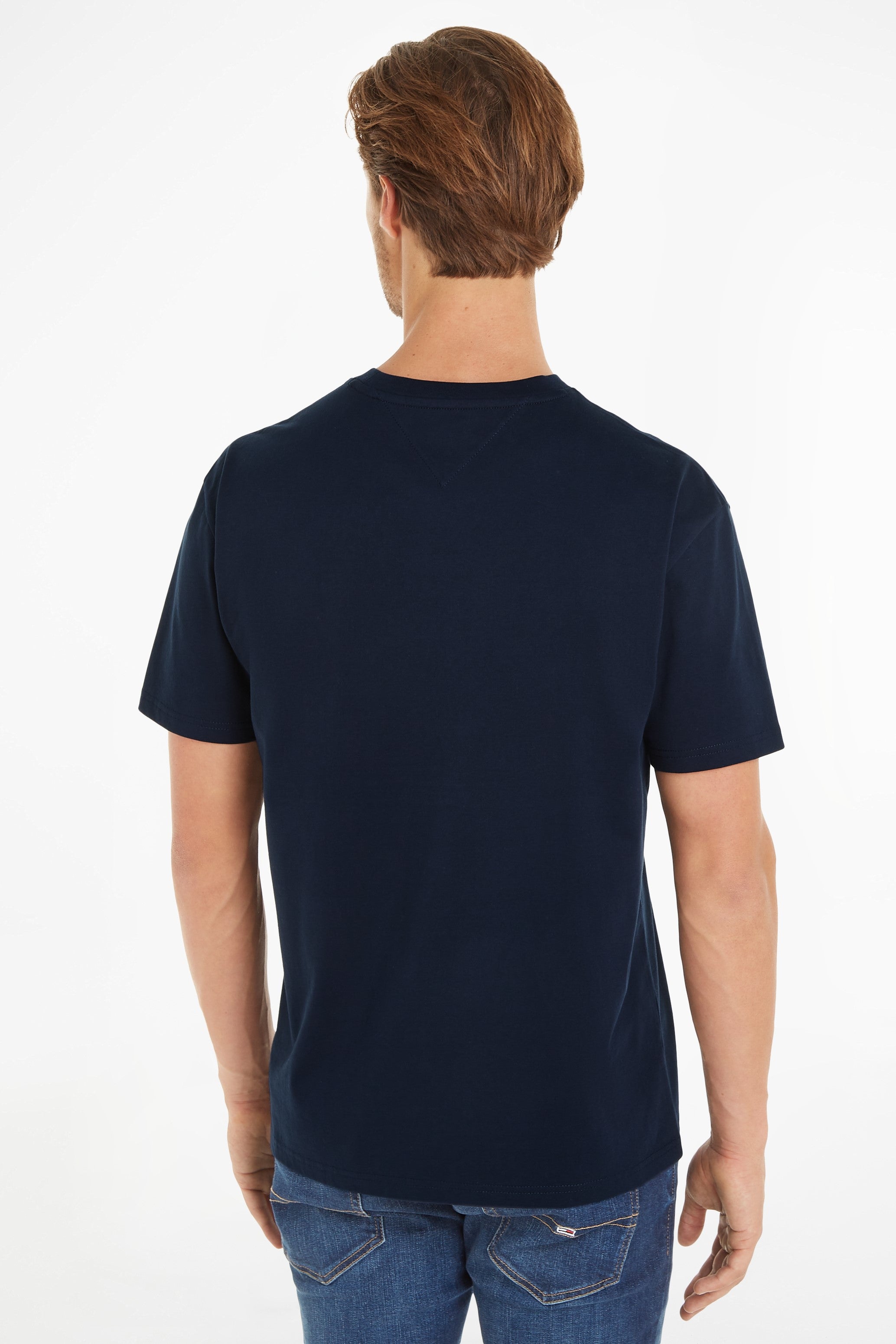 Tommy Jeans Colour Block Tee Shirt Navy