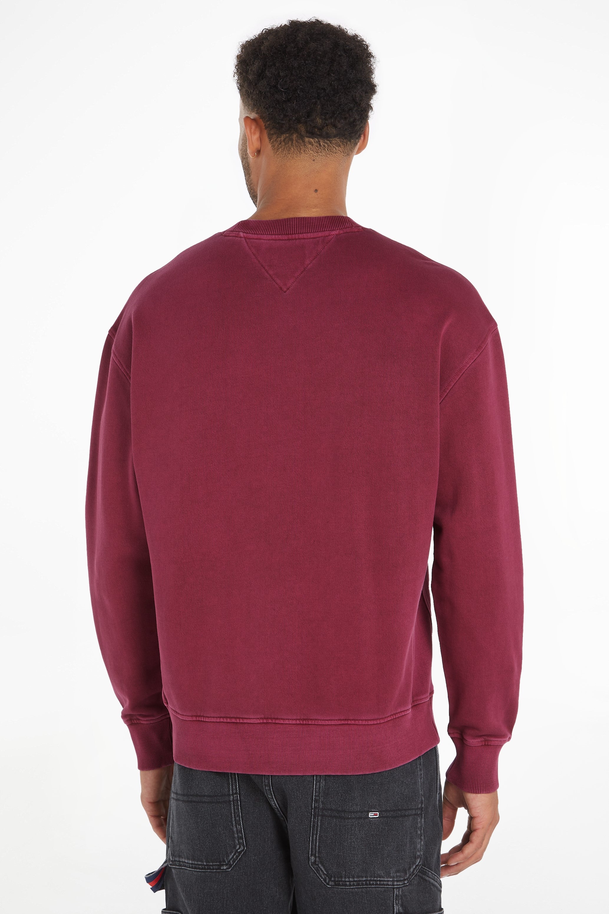 Tommy Jeans Big Flag Crew Neck Sweatshirt Grape