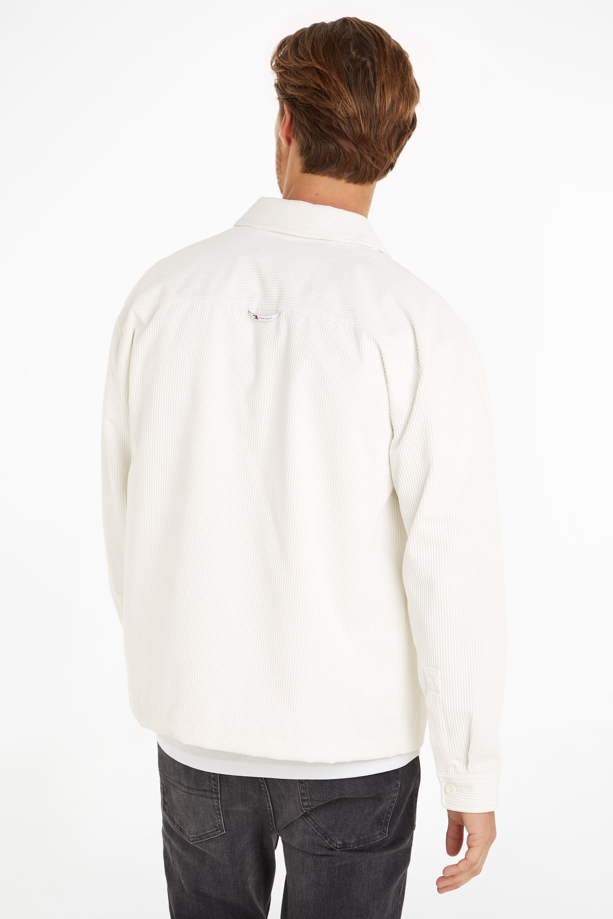 Tommy Jeans Chunky Chord Overshirt White