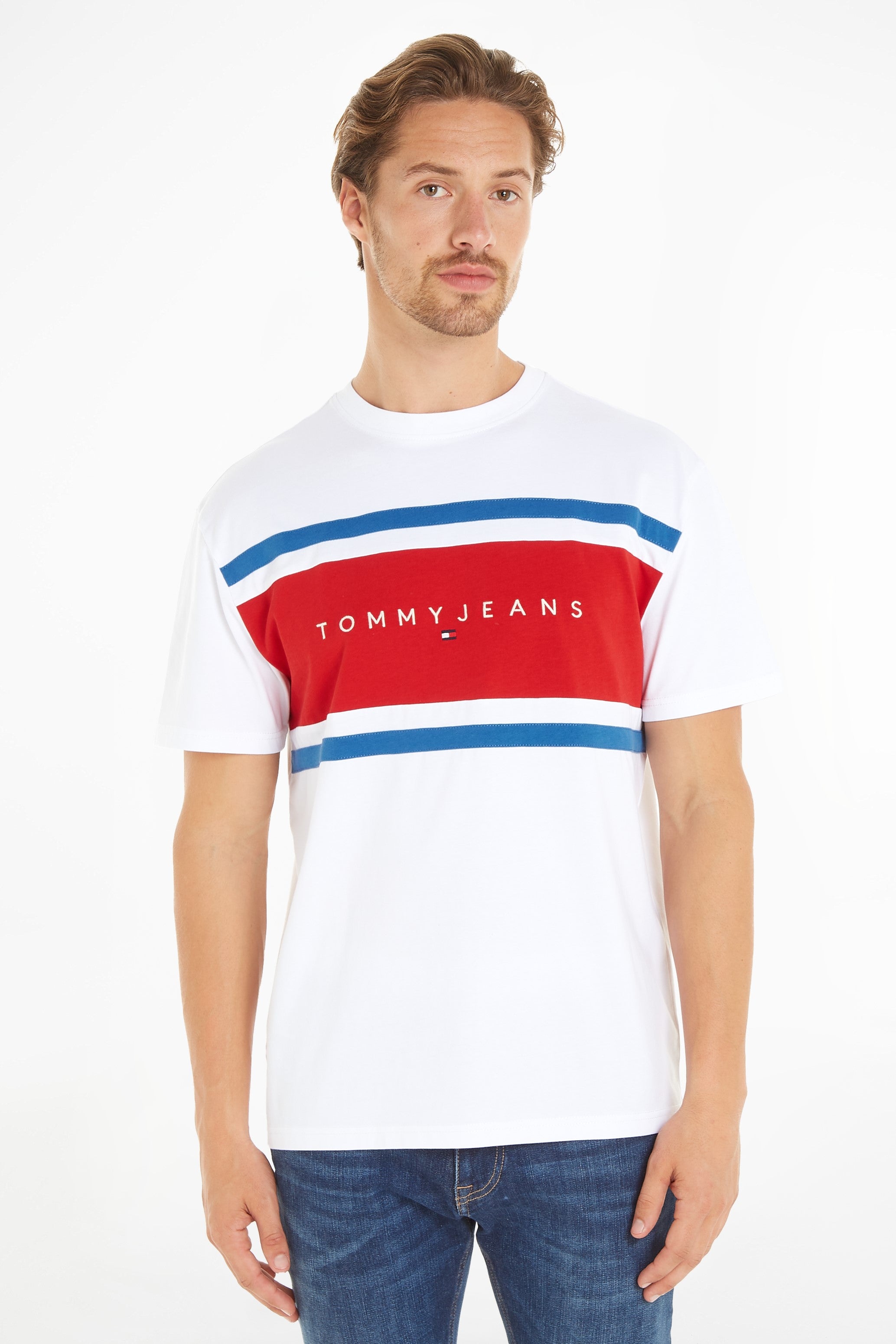 Tommy Jeans Colour Block Tee Shirt White