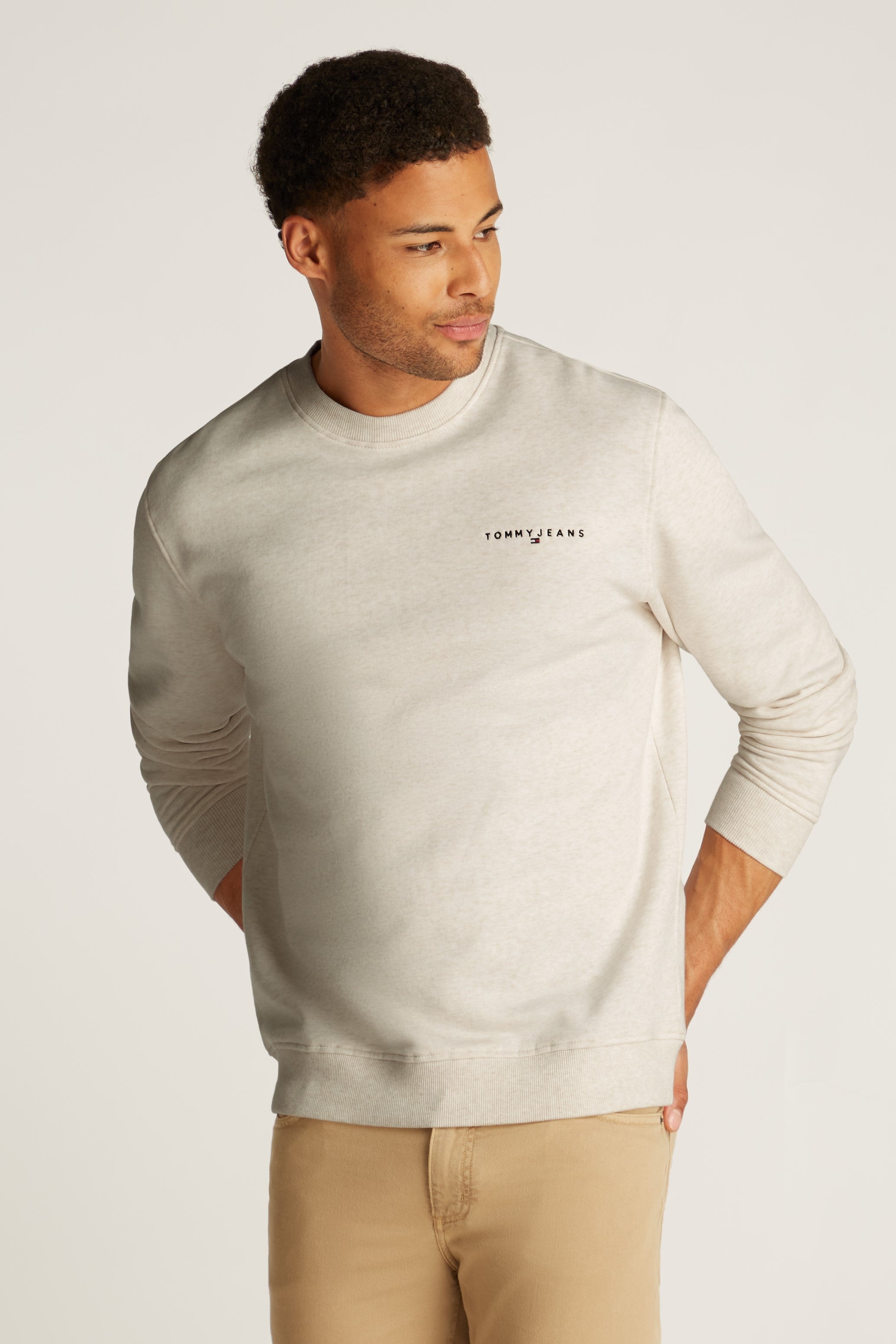 Tommy Jeans Regular Linear Crew Fleece