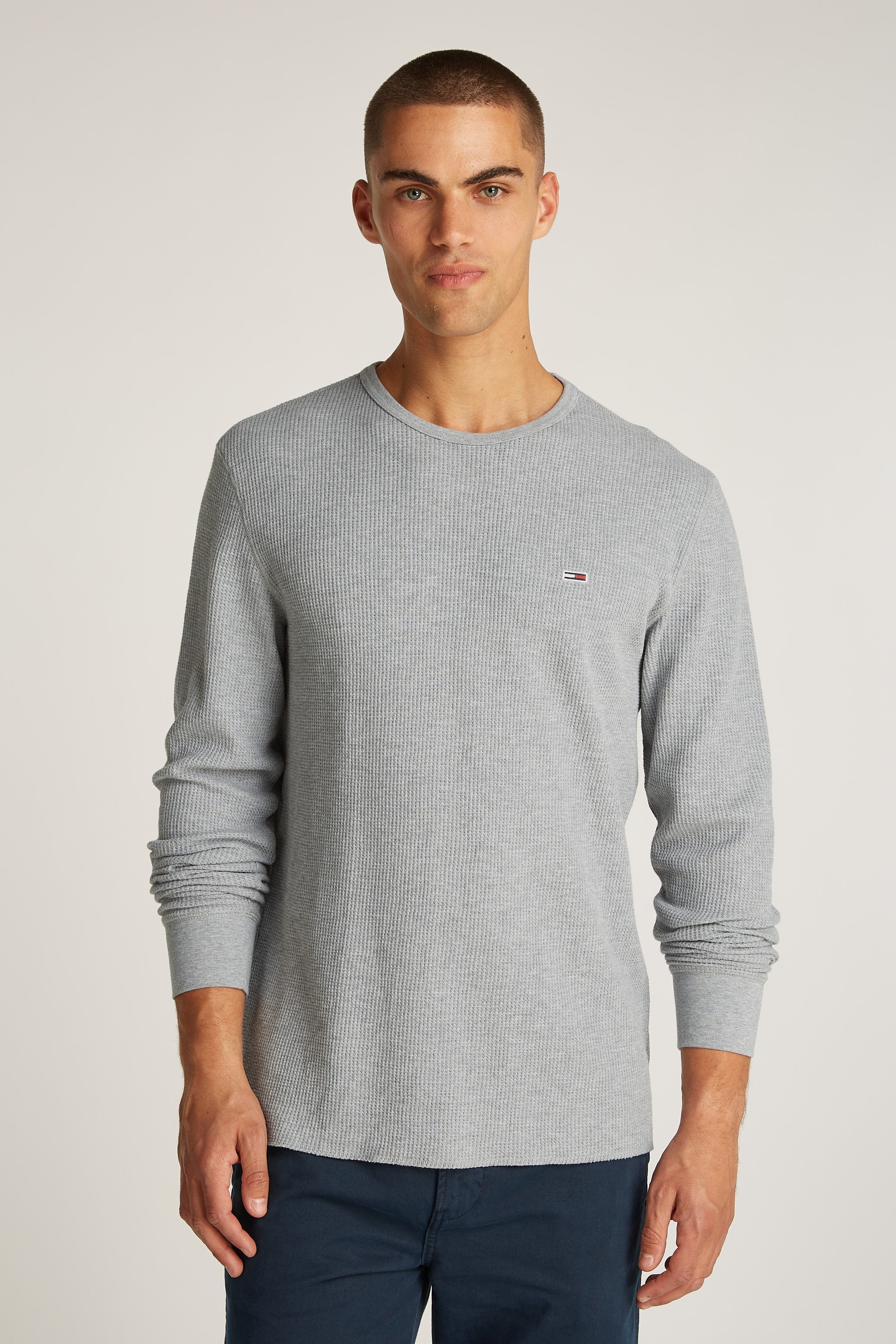 Tommy Jeans Slim Waffle Long Sleeve Tee