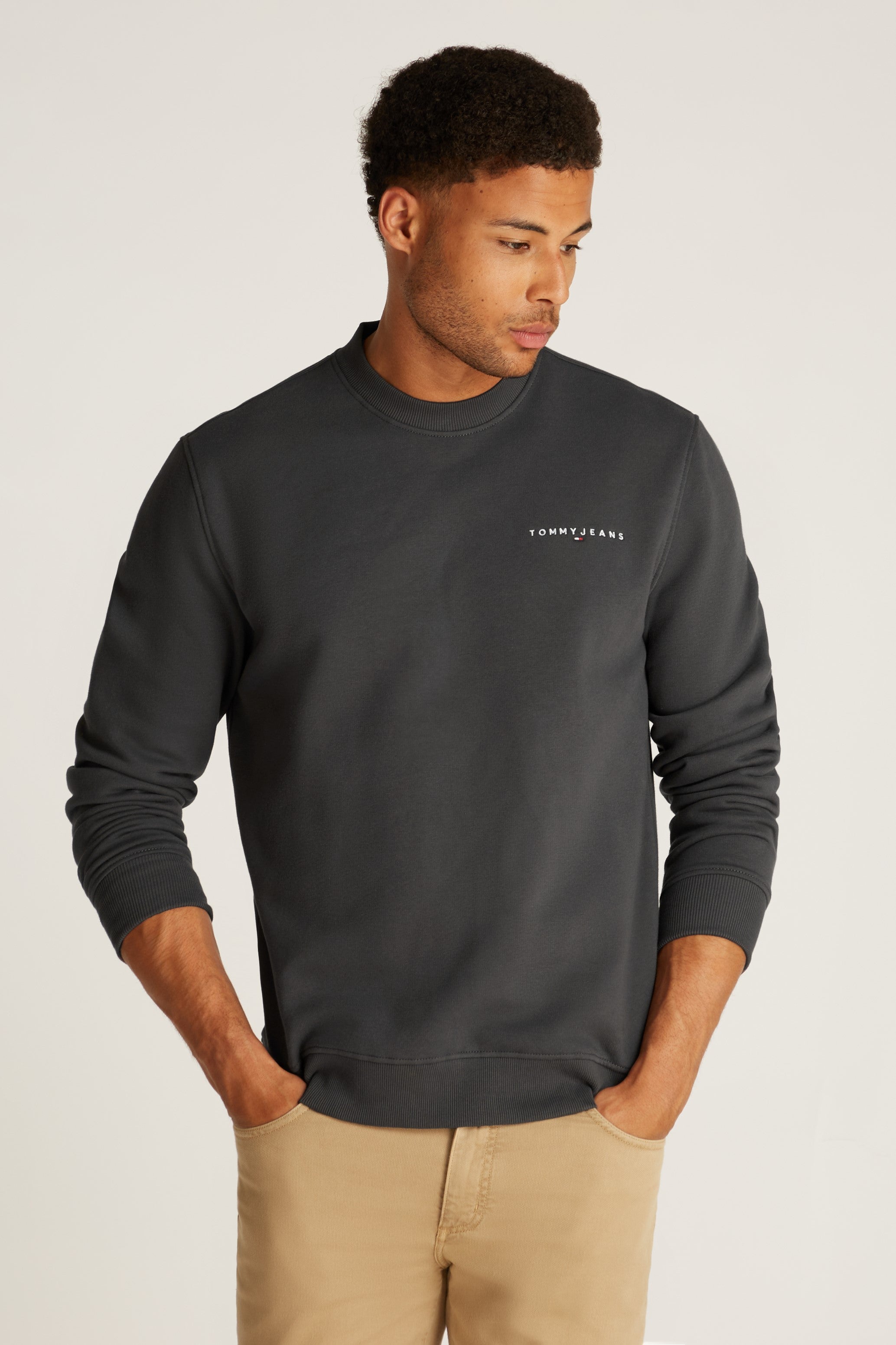 Tommy Jeans Regular Linear Crew Fleece