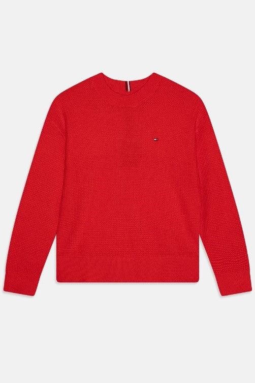 Tommy_Hilfiger_Kids_Waffle_Knit_08504_Red