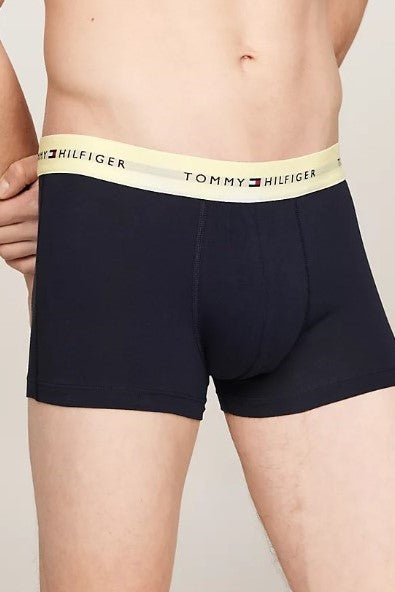 Tommy Hilfiger 3 Pack Cotton Trunk (27630) Clay/Blue/Yellow