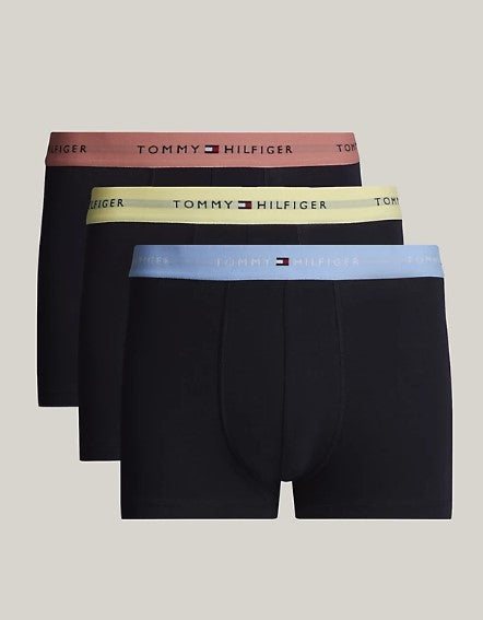 Tommy Hilfiger 3 Pack Cotton Trunk (27630) Clay/Blue/Yellow