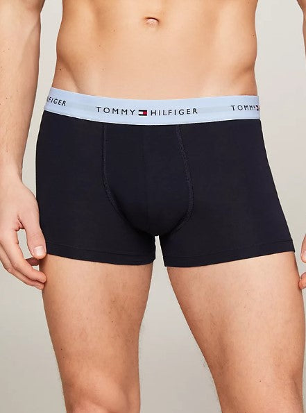 Tommy Hilfiger 3 Pack Cotton Trunk (27630) Red/ Water/ Blue