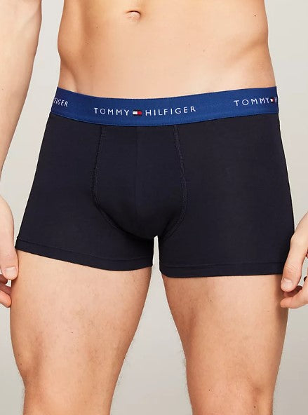 Tommy Hilfiger 3 Pack Cotton Trunk (27630) Red/ Water/ Blue