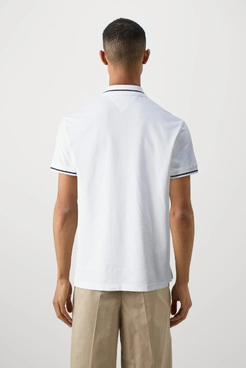 Tommy Jeans Regular Tipping Polo Shirt  White