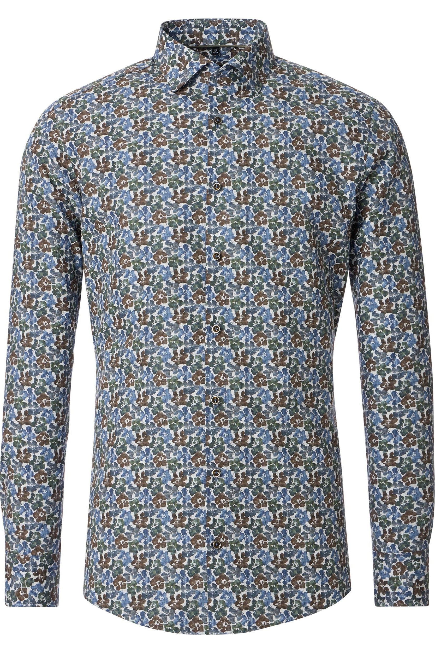 Venti Modern Fit Long Sleeve Print Shirt 144322300