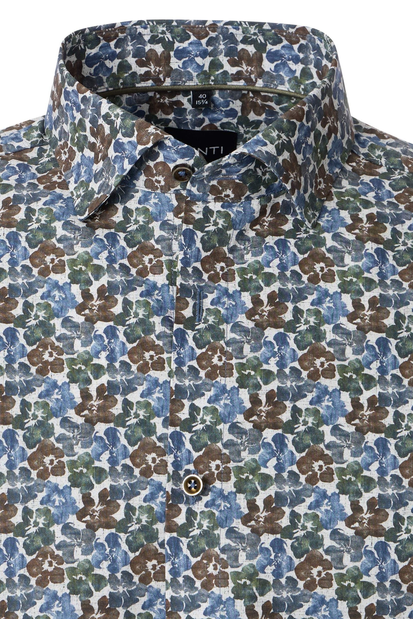 Venti Modern Fit Long Sleeve Print Shirt 144322300