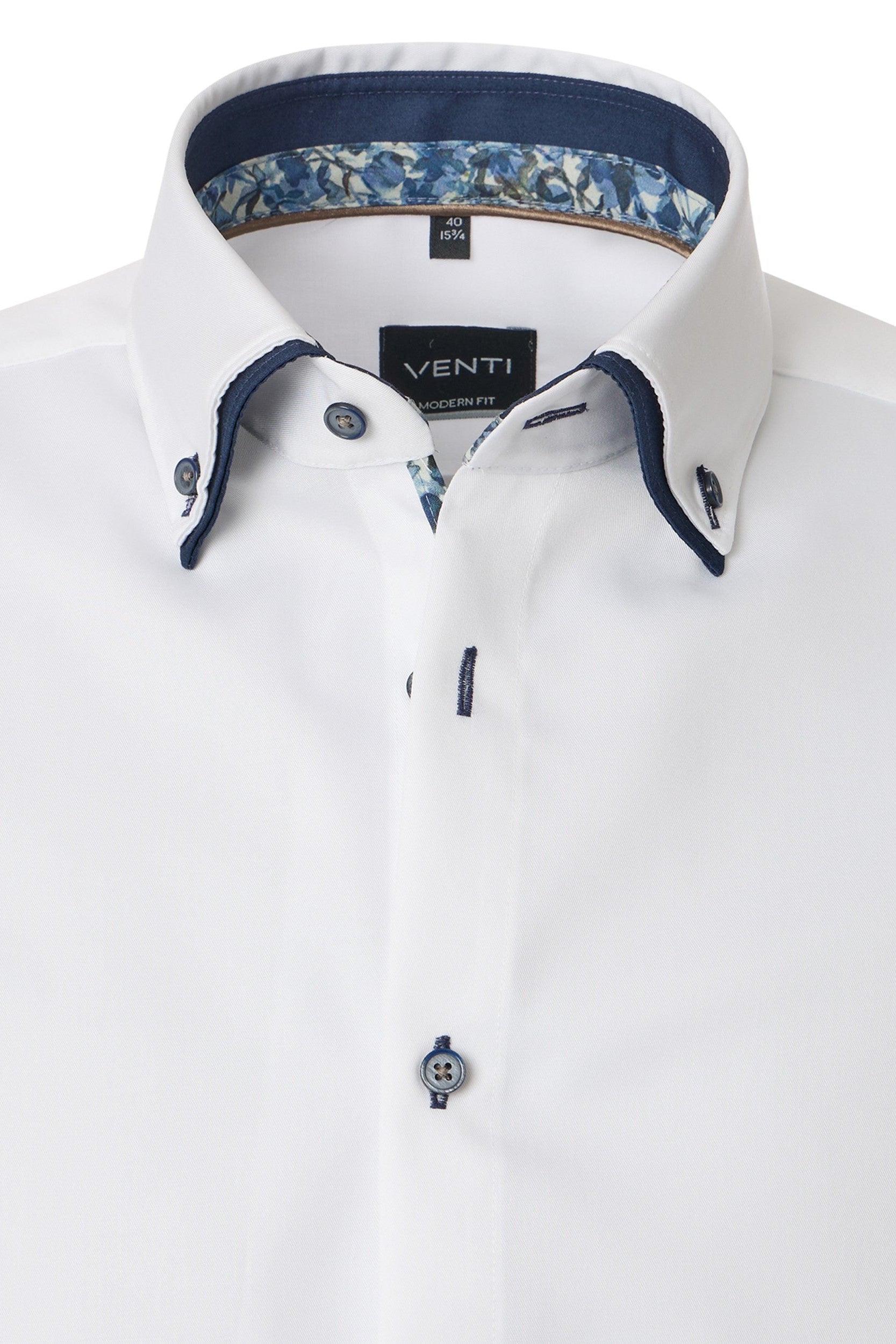 Venti Modern Fit Long Sleeve Shirt White 144321700