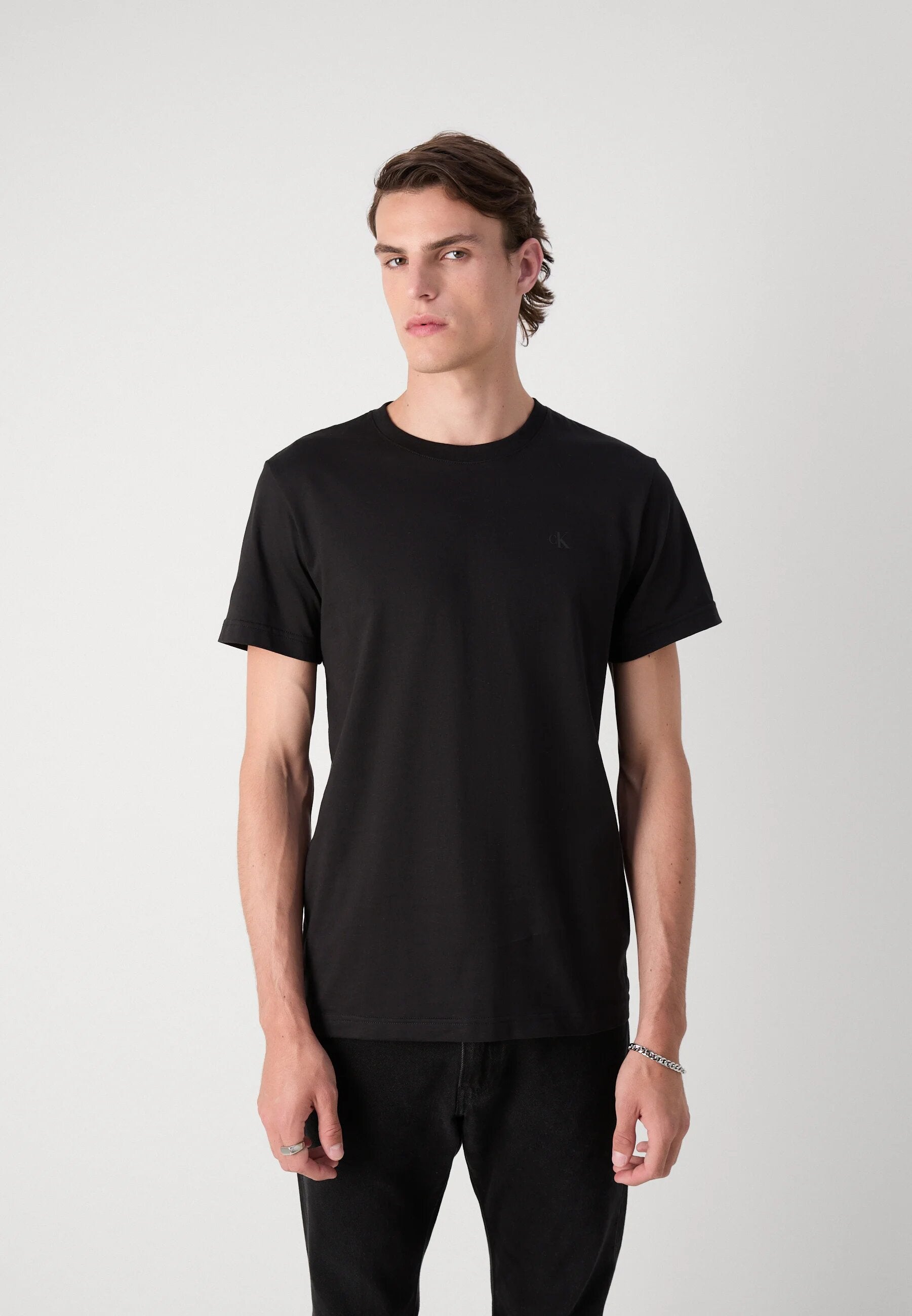 Calvin Klein Textured Monogram Logo Back Print Tee