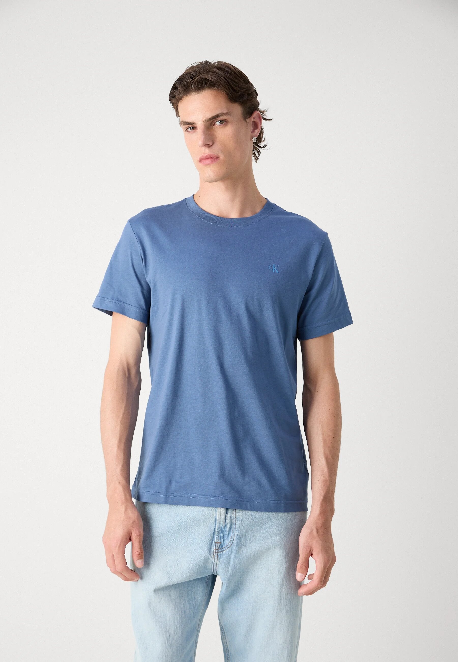 Calvin Klein Textured Monogram Logo Back Print Tee