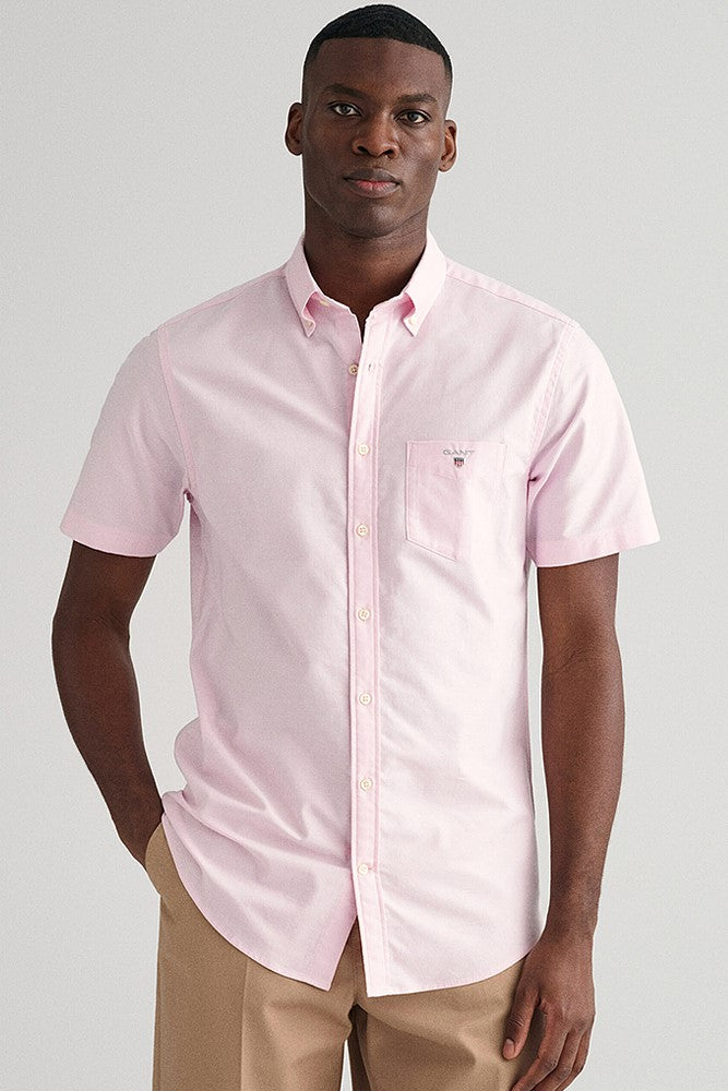 Gant Regular Fit Oxford Short Sleeved Shirt 662