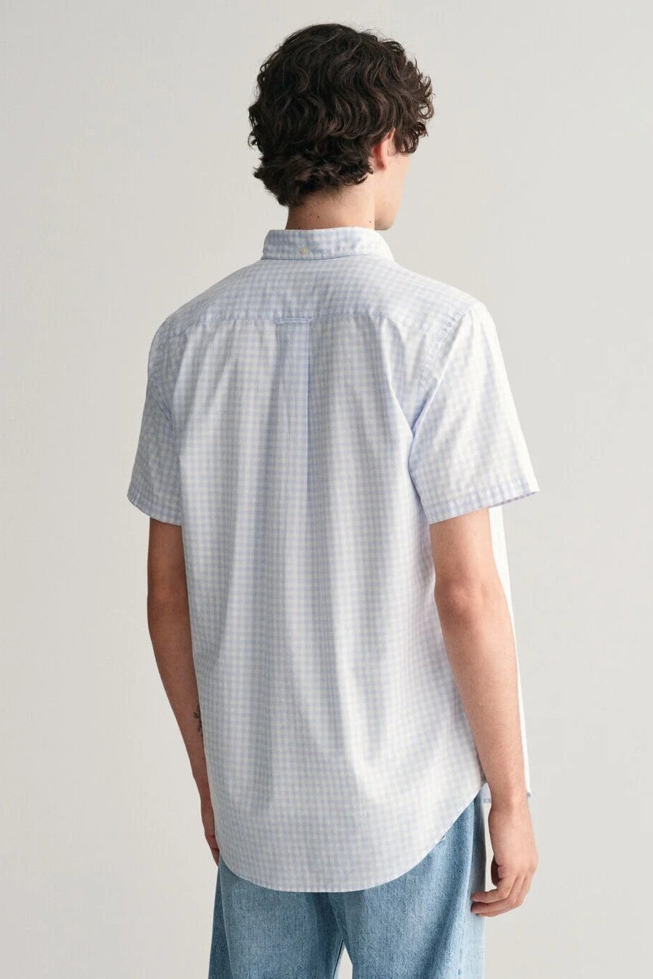 Gant Regular Fit Gingham Short Sleeve Shirt 455