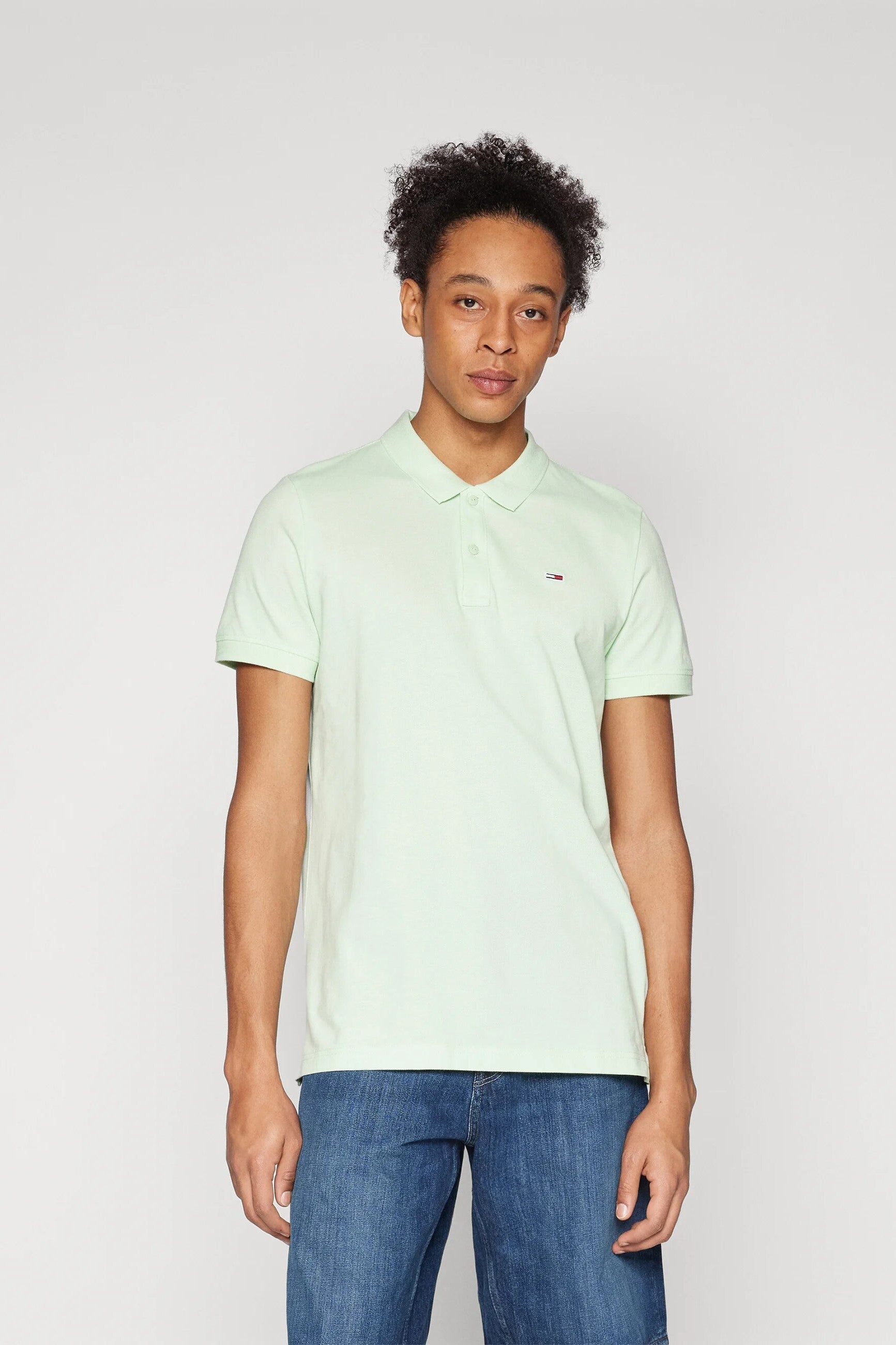 Tommy Jeans Slim Fit Placket Polo